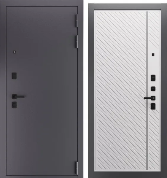 Входная дверь Идеалист 90МП Букле графит