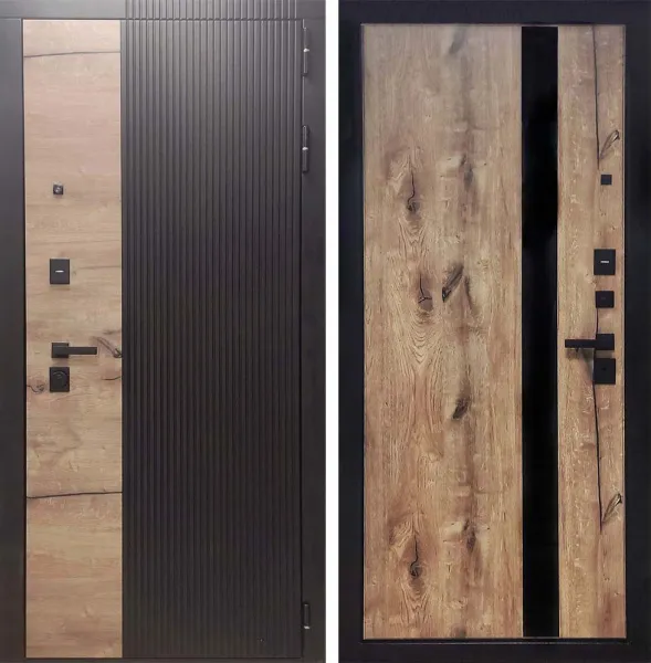 Входная дверь Арабика МДФ/МДФ (Дуб пацифик)