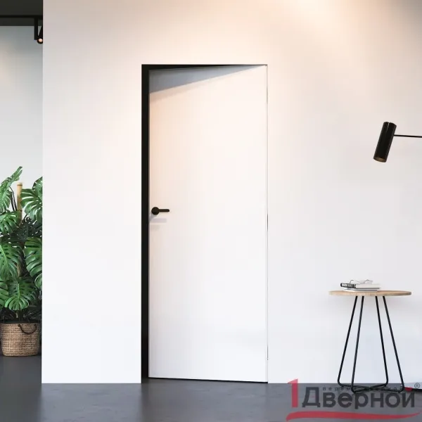 Скрытая дверь Invisible реверс (кромка с 4х сторон анод черный)